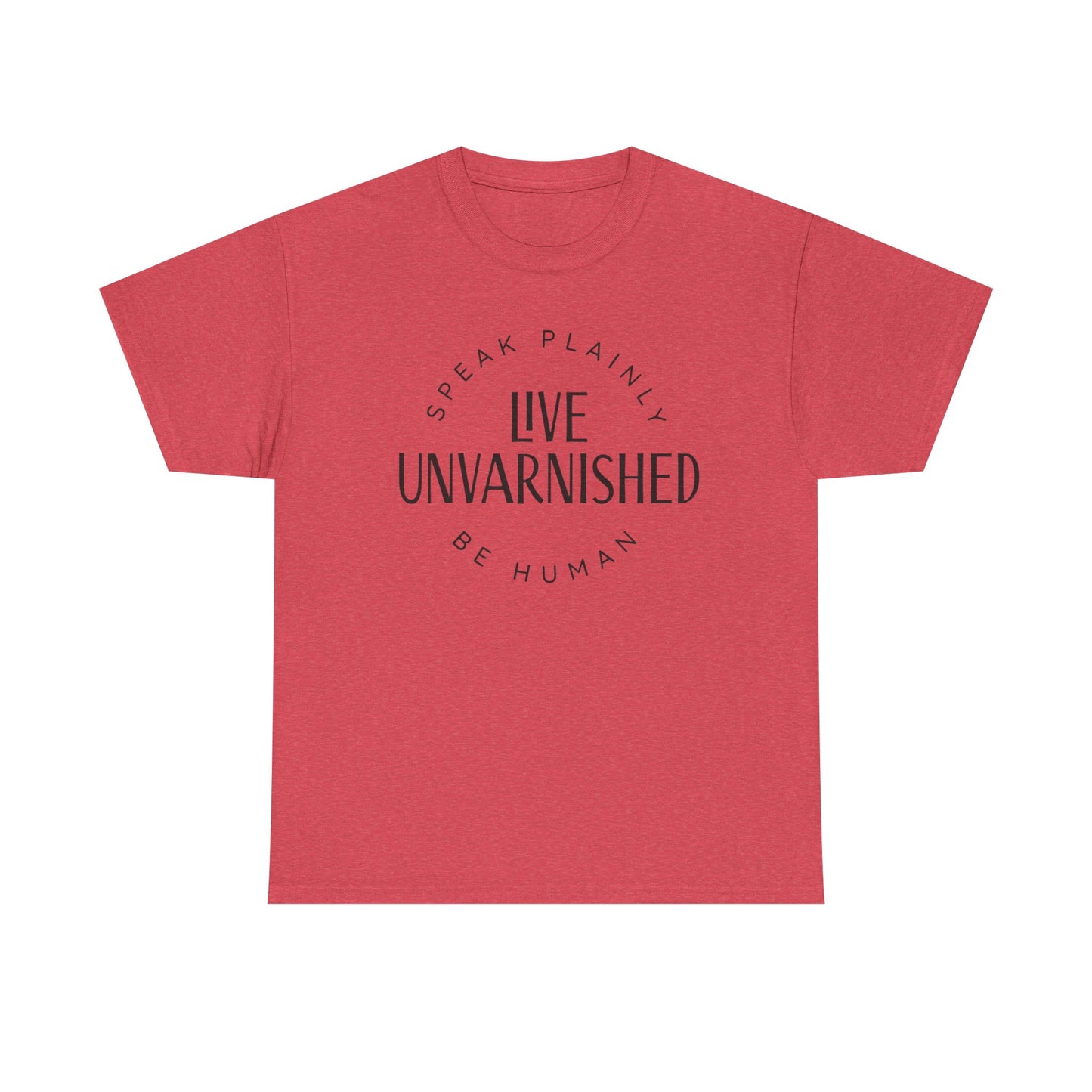 Live Unvarnished Classic Logo T-Shirt (Black Logo)