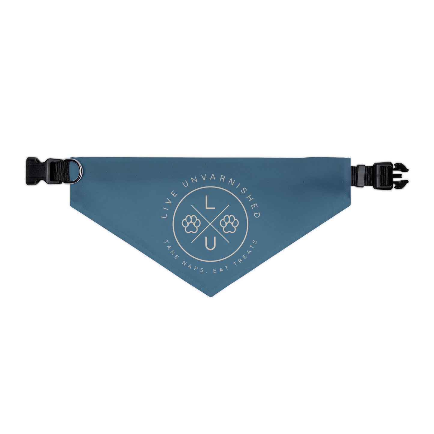 Live Unvarnished "Camp Style" Logo Pet Collar