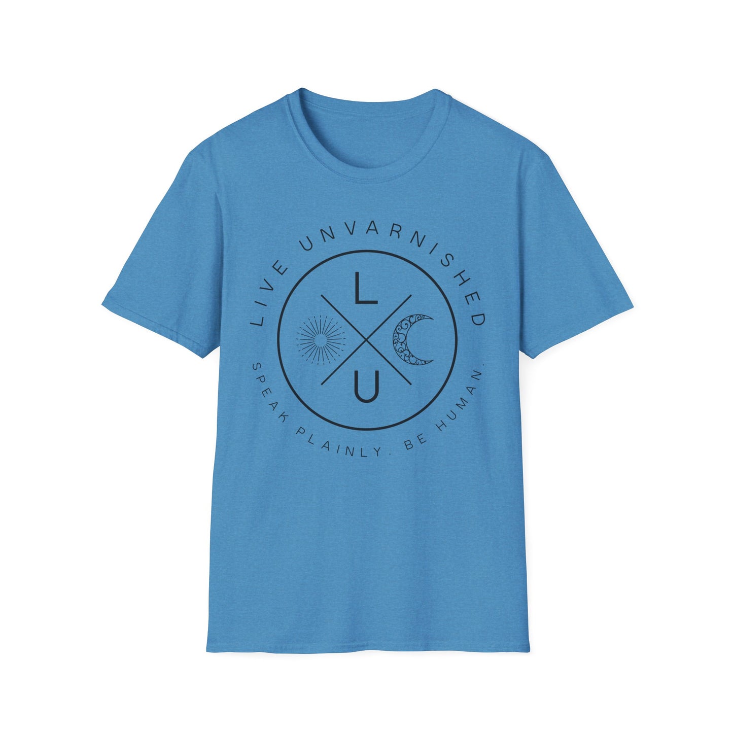 Live Unvarnished "Camp Style" Logo T-Shirt (Black Logo)