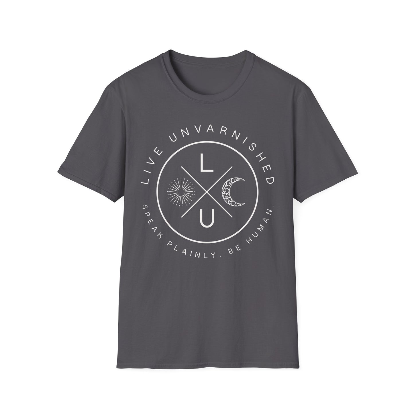 Live Unvarnished "Camp Style" Logo T-Shirt (White Logo)