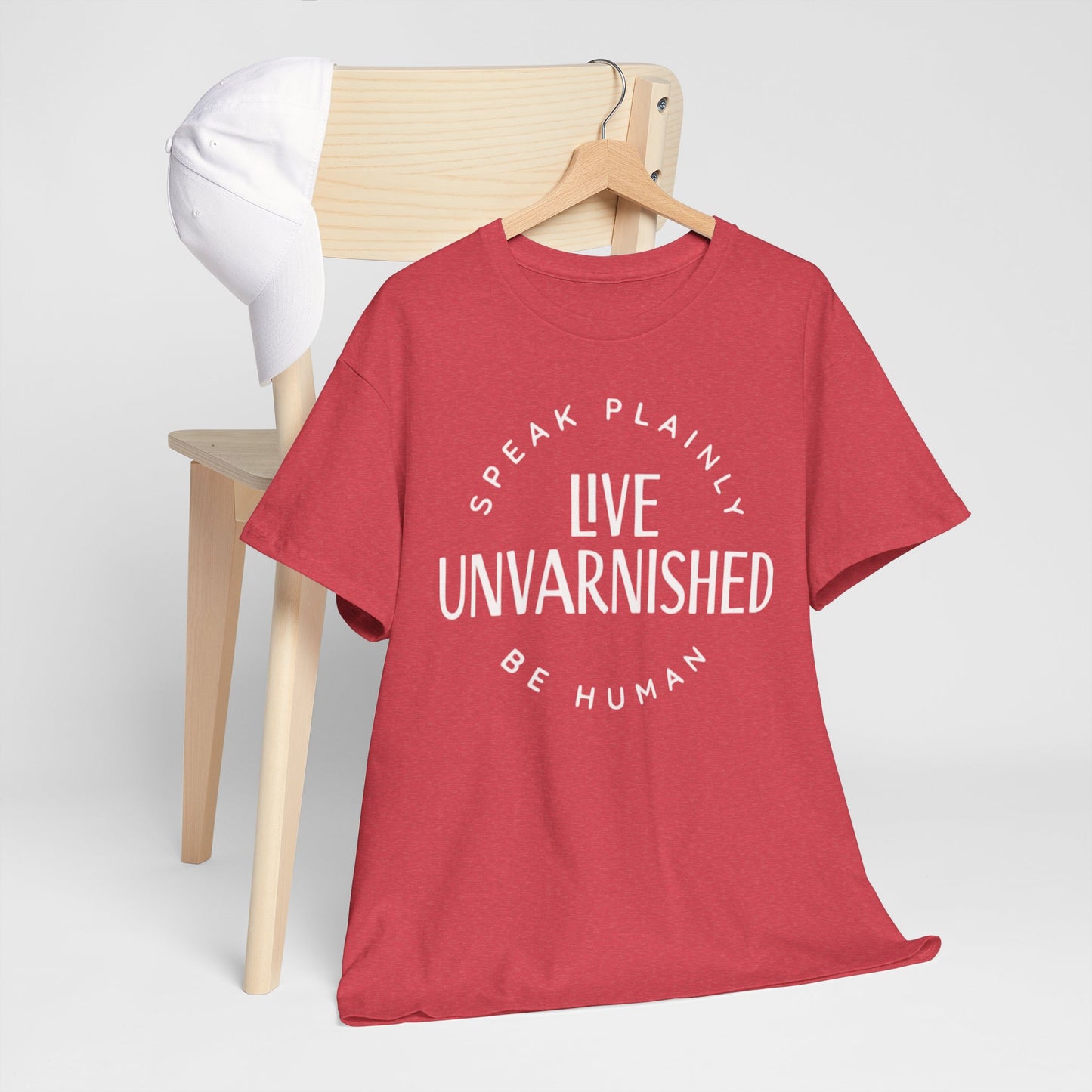Live Unvarnished Classic Logo T-Shirt (White Logo)