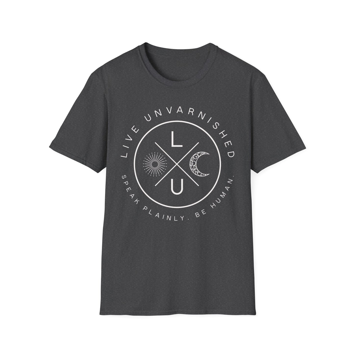 Live Unvarnished "Camp Style" Logo T-Shirt (White Logo)