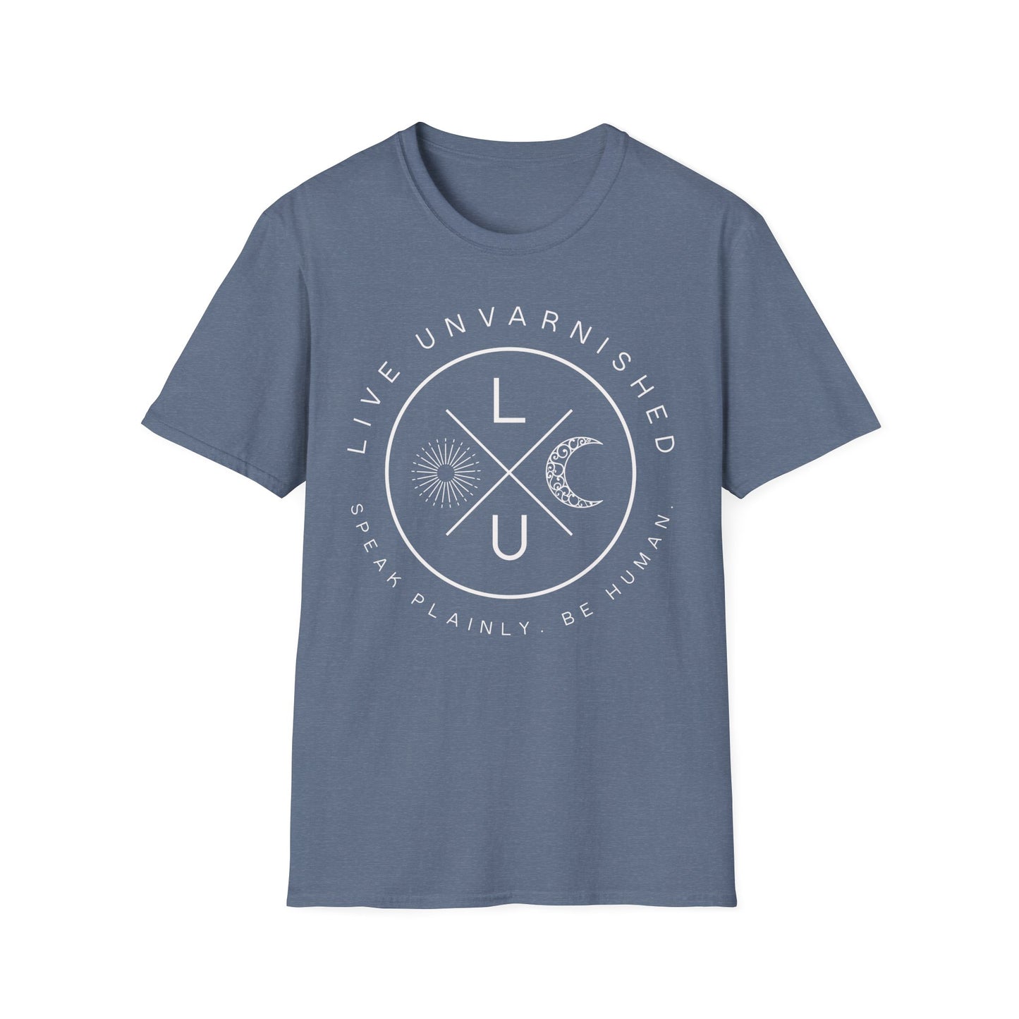 Live Unvarnished "Camp Style" Logo T-Shirt (White Logo)