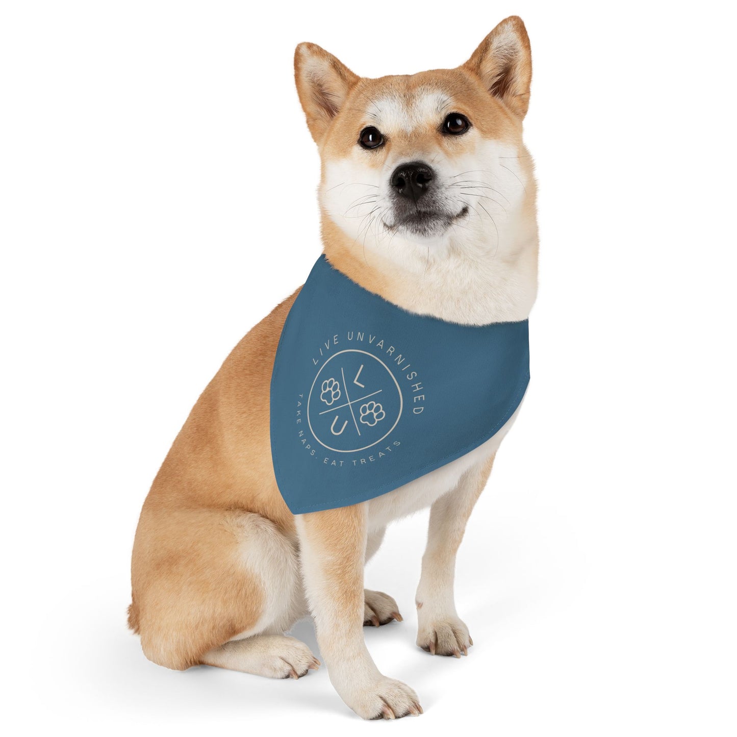 Live Unvarnished "Camp Style" Logo Pet Collar