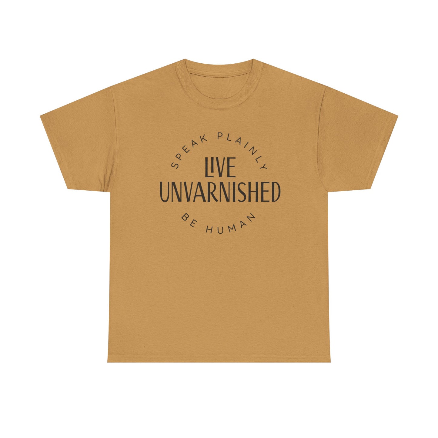 Live Unvarnished Classic Logo T-Shirt (Black Logo)