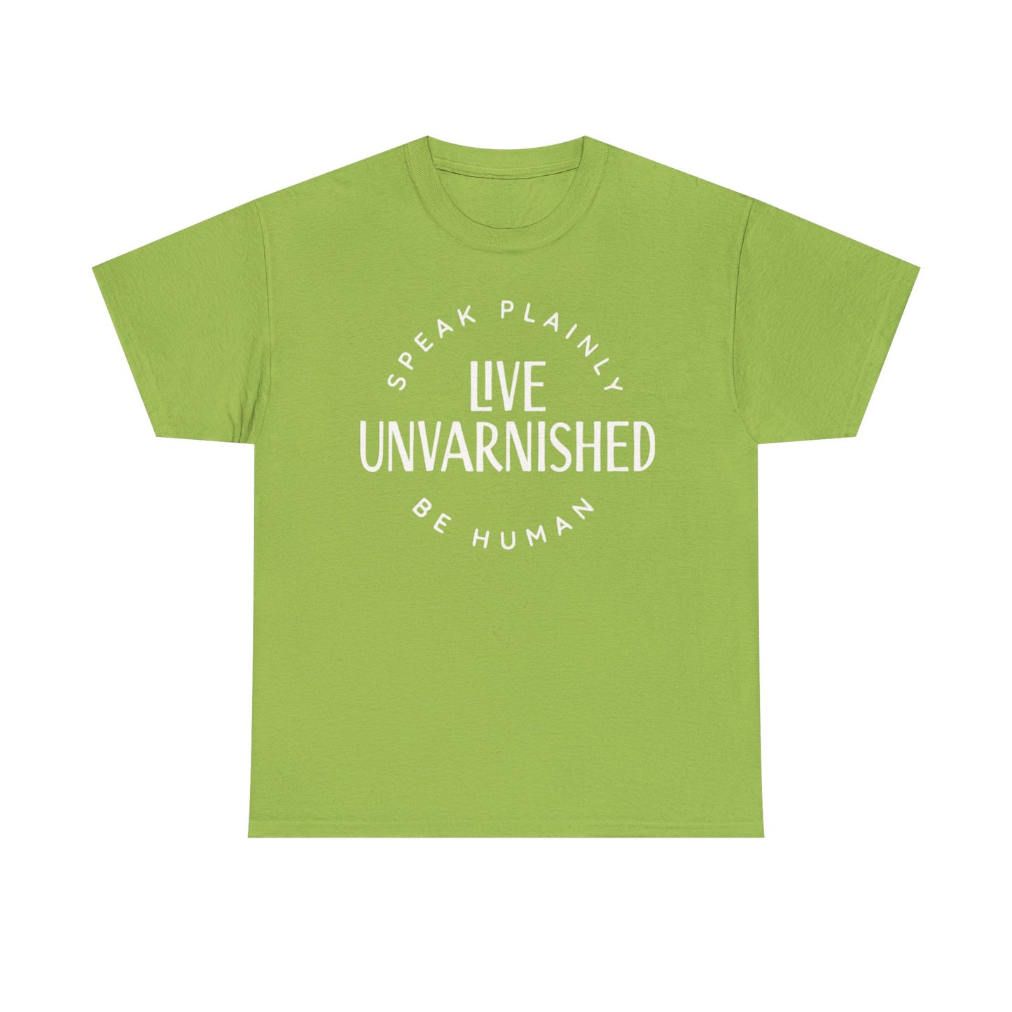 Live Unvarnished Classic Logo T-Shirt (White Logo)