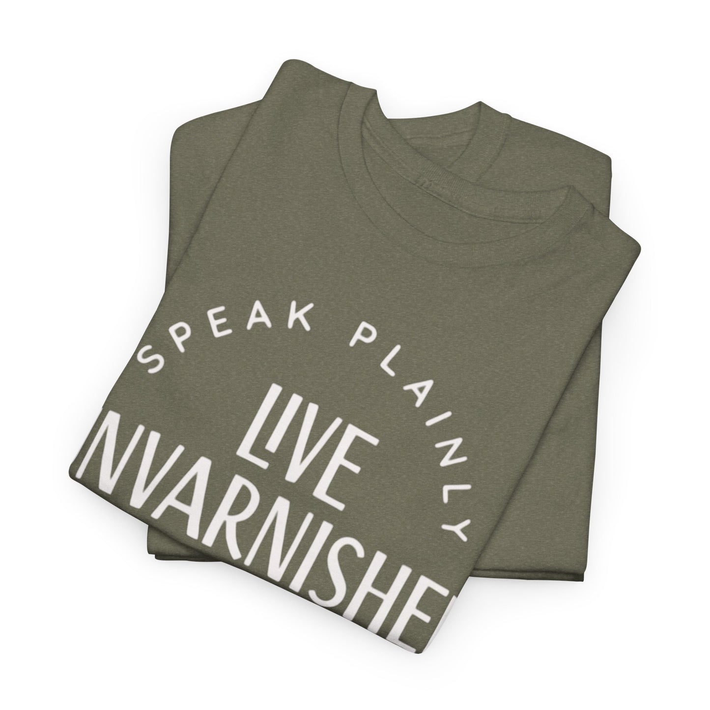 Live Unvarnished Classic Logo T-Shirt (White Logo)