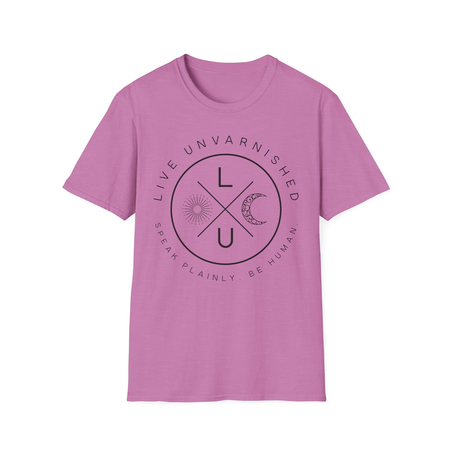 Live Unvarnished "Camp Style" Logo T-Shirt (Black Logo)