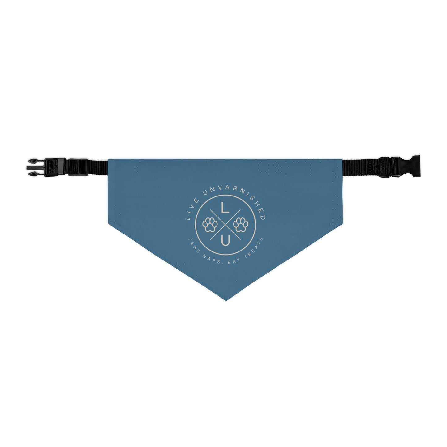 Live Unvarnished "Camp Style" Logo Pet Collar
