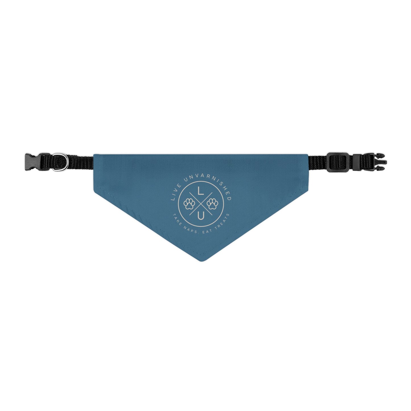 Live Unvarnished "Camp Style" Logo Pet Collar