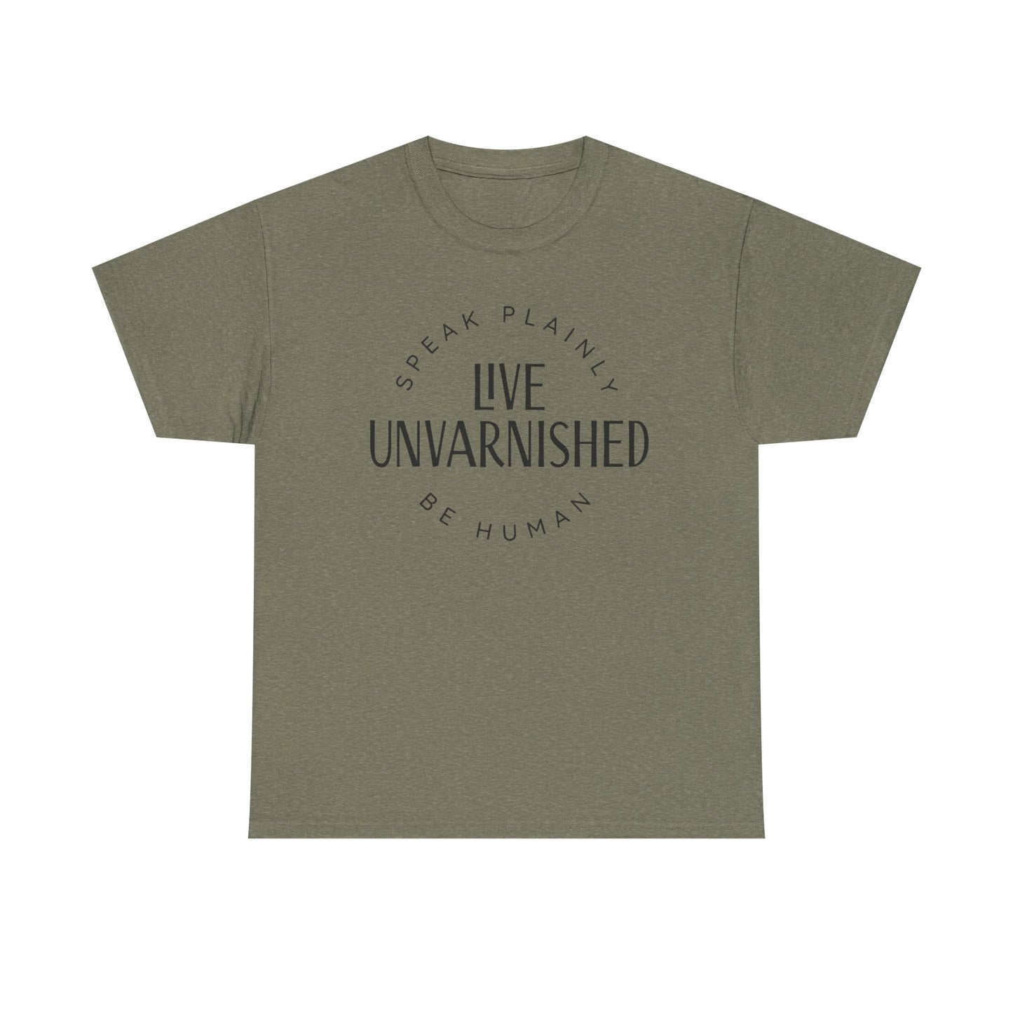 Live Unvarnished Classic Logo T-Shirt (Black Logo)