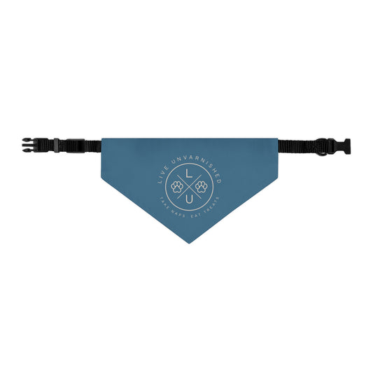 Live Unvarnished "Camp Style" Logo Pet Collar