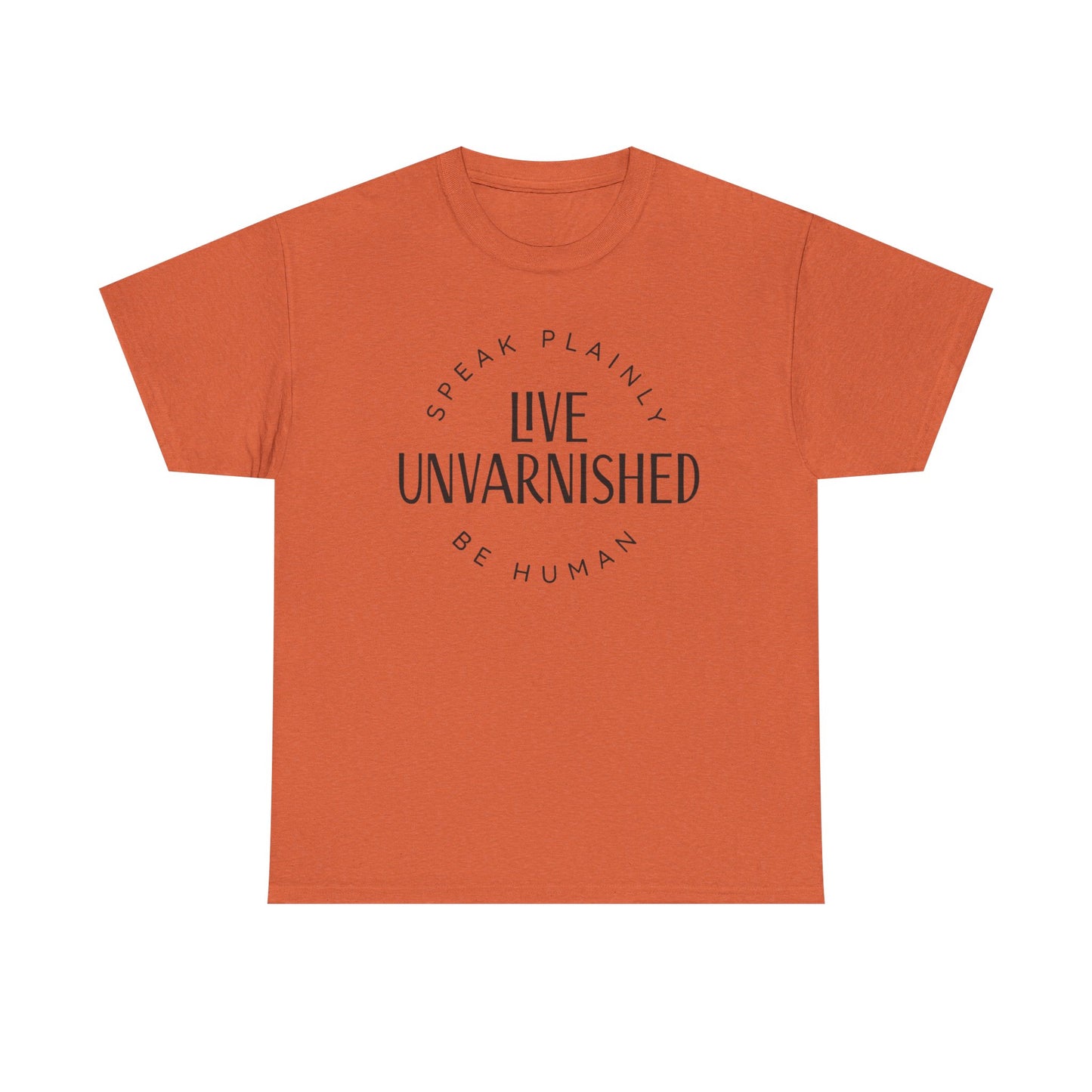 Live Unvarnished Classic Logo T-Shirt (Black Logo)
