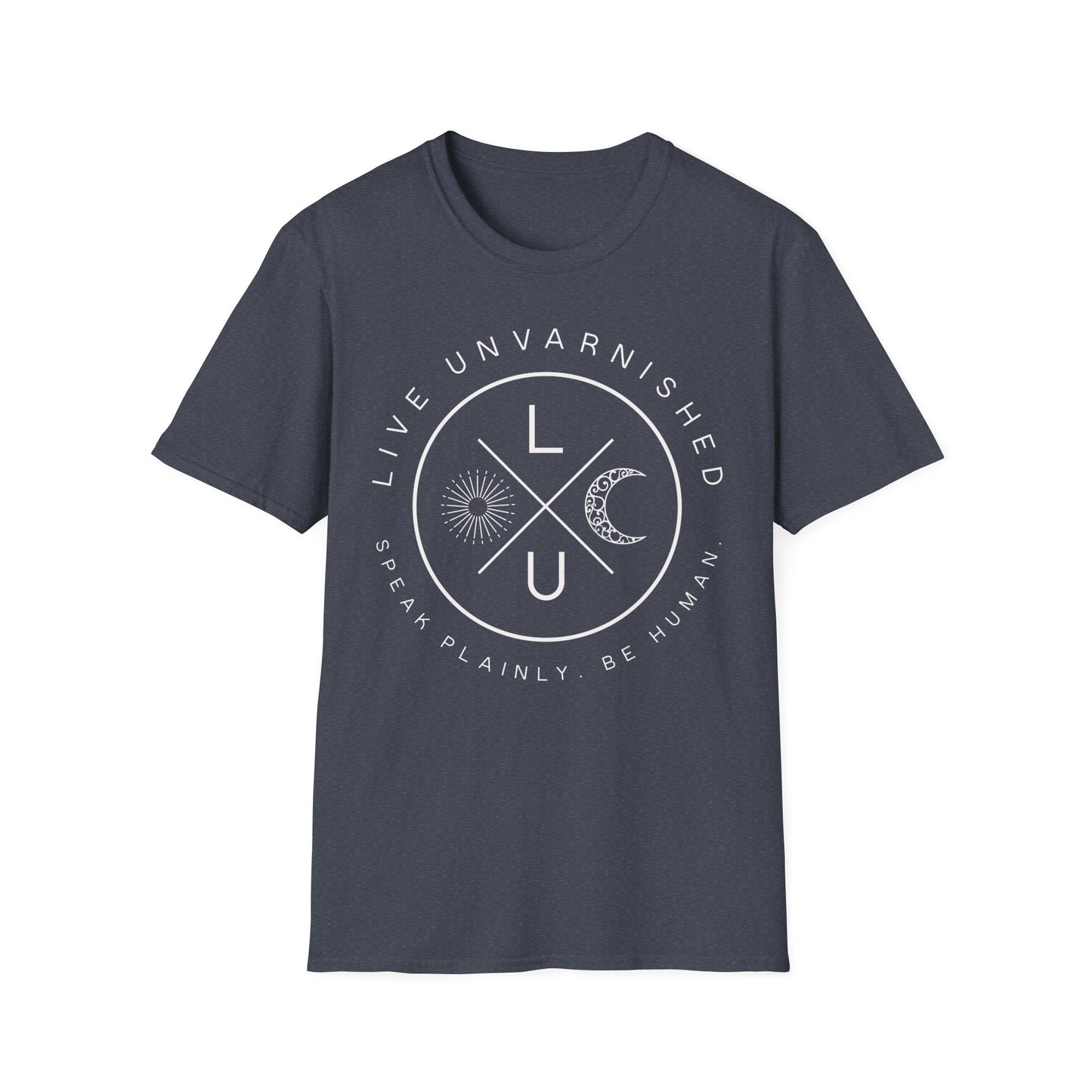 Live Unvarnished "Camp Style" Logo T-Shirt (White Logo)