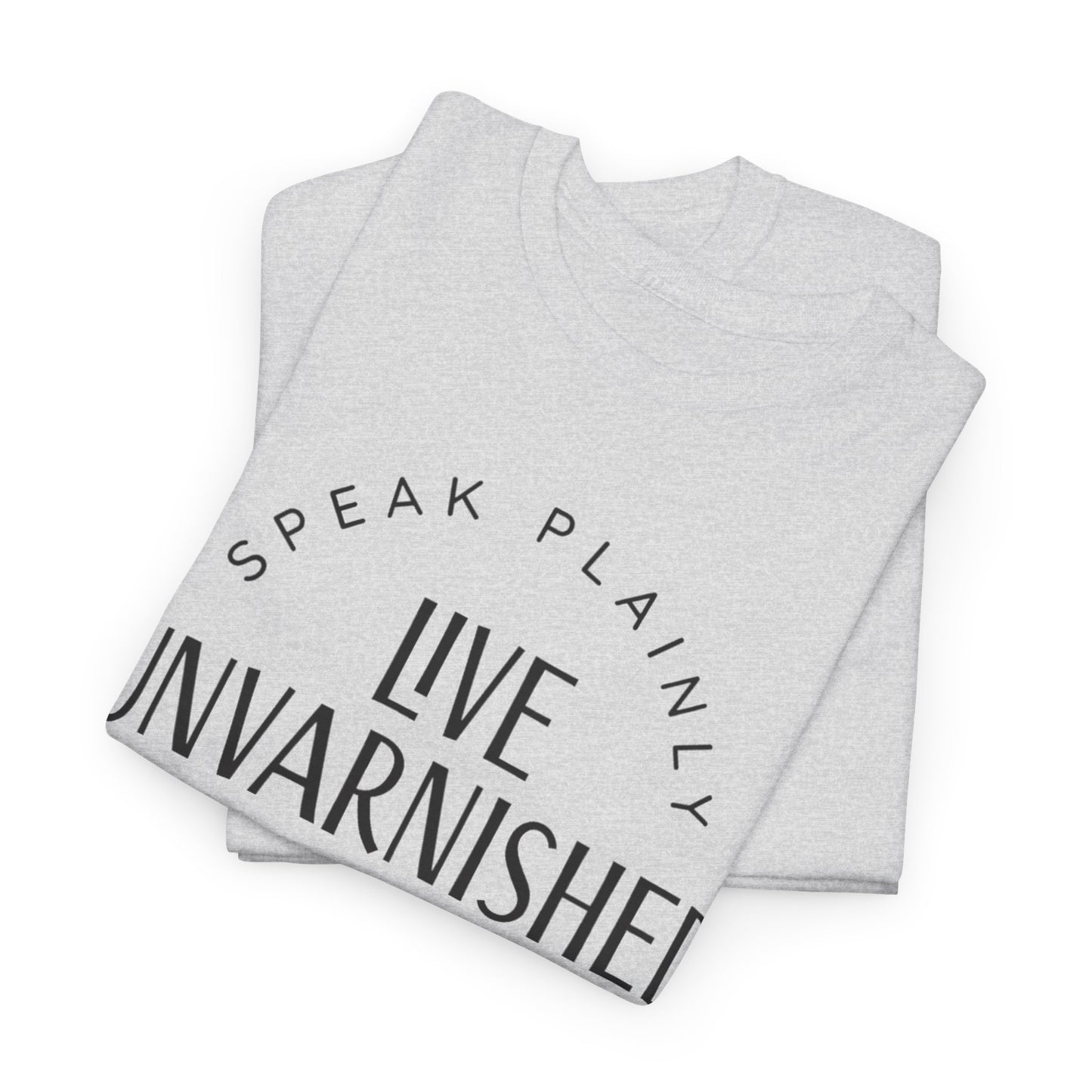 Live Unvarnished Classic Logo T-Shirt (Black Logo)