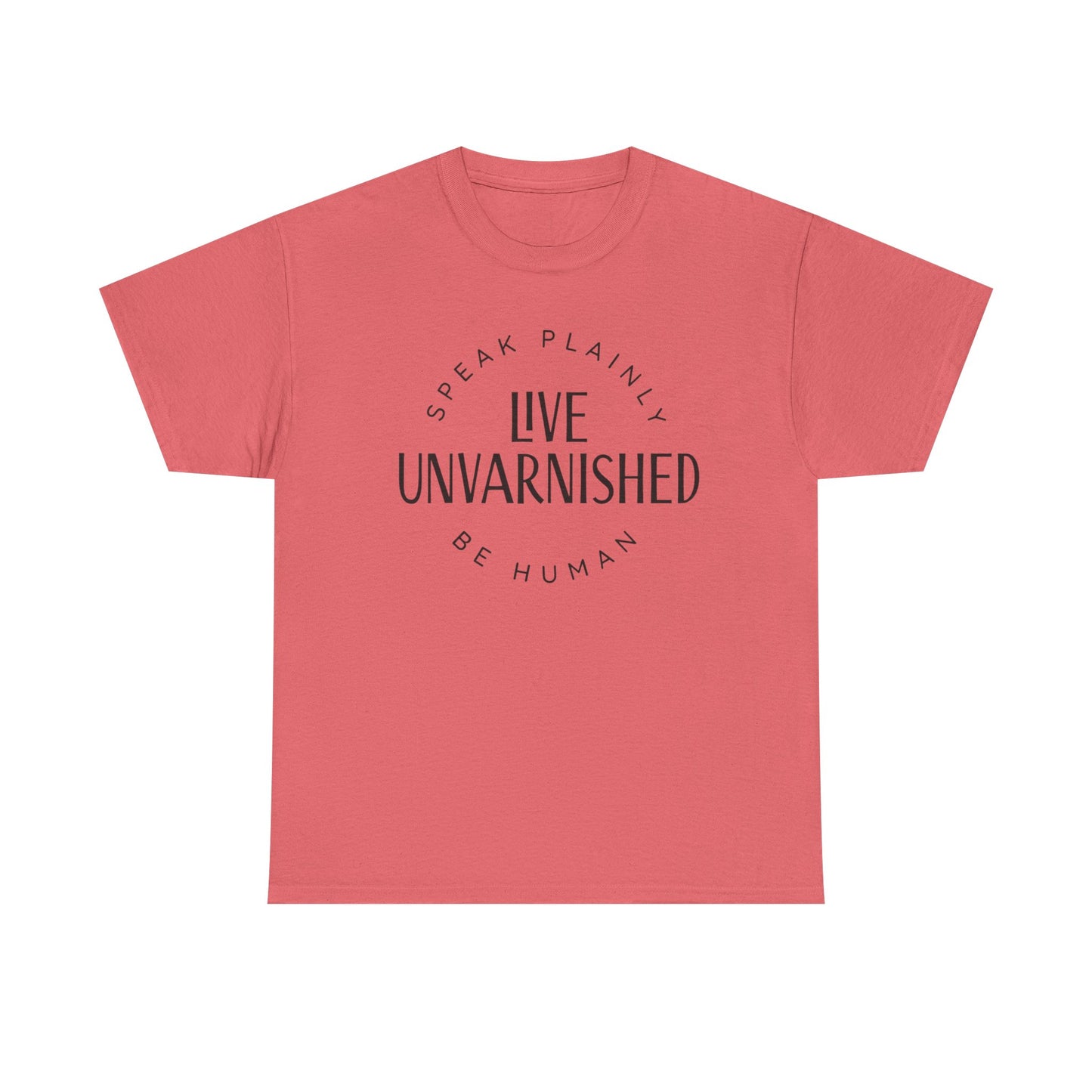 Live Unvarnished Classic Logo T-Shirt (Black Logo)