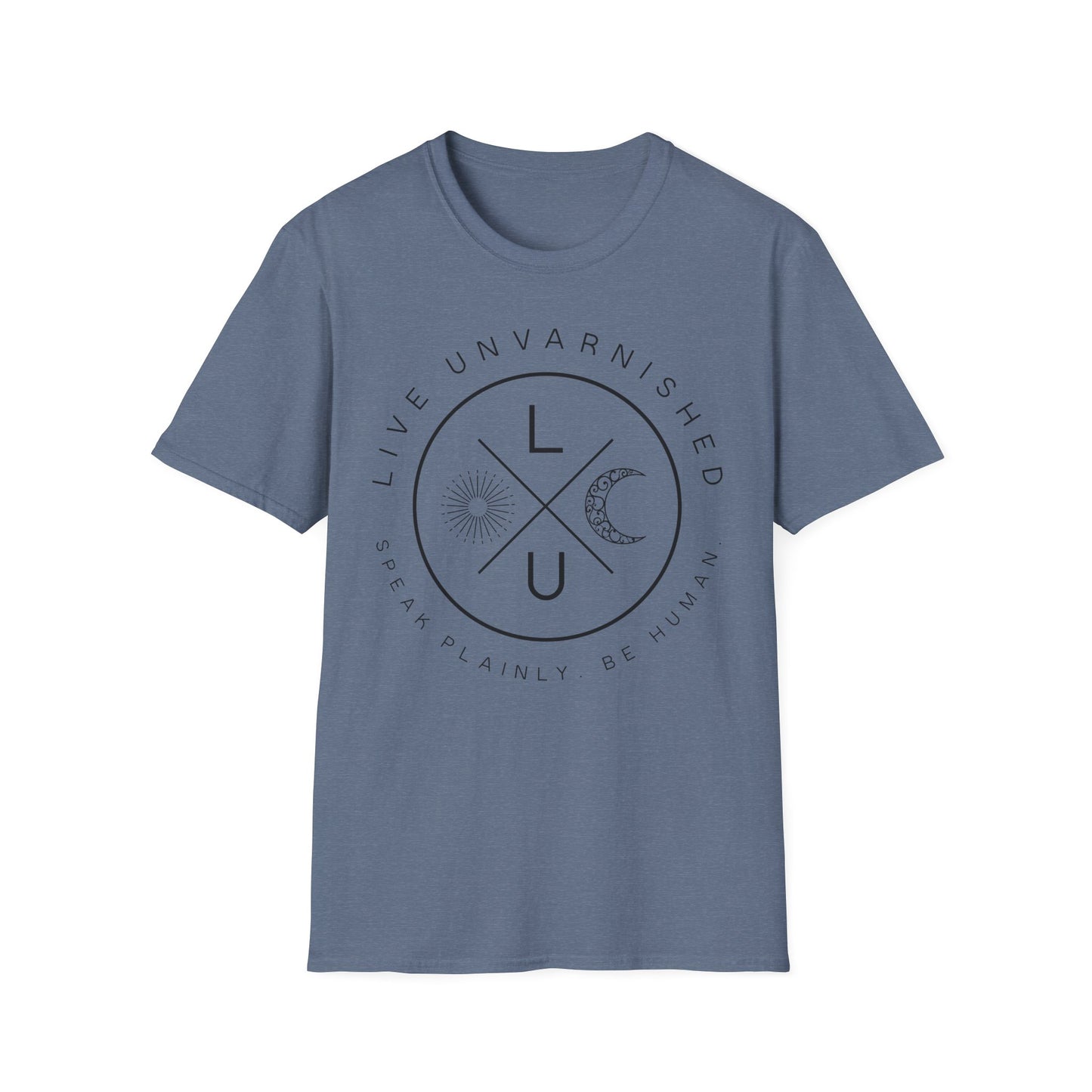 Live Unvarnished "Camp Style" Logo T-Shirt (Black Logo)