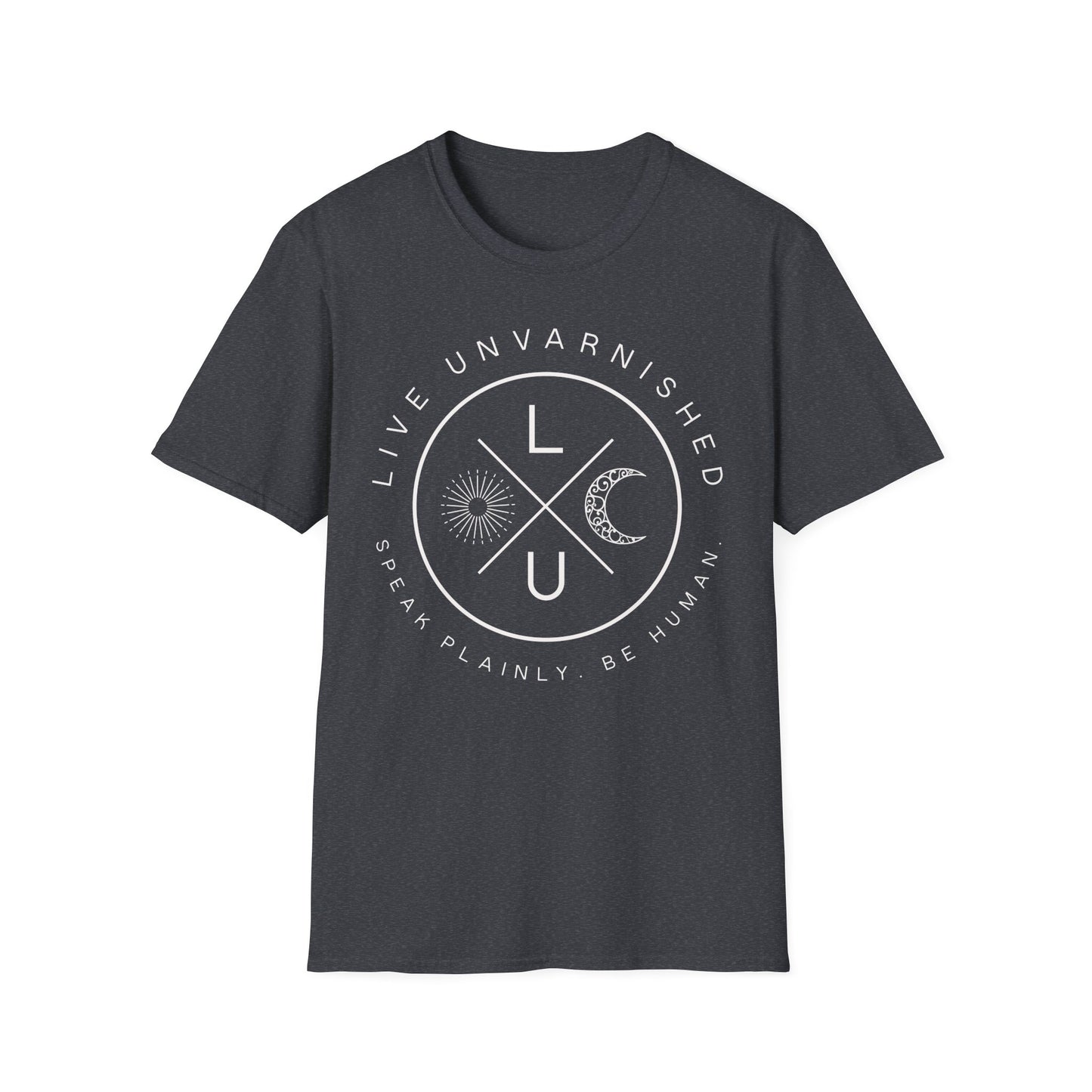 Live Unvarnished "Camp Style" Logo T-Shirt (White Logo)
