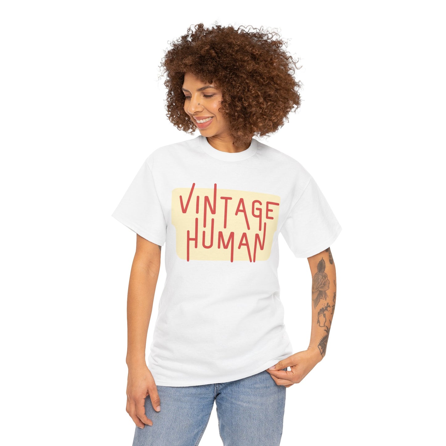 Vintage Human T-Shirt w/ Background