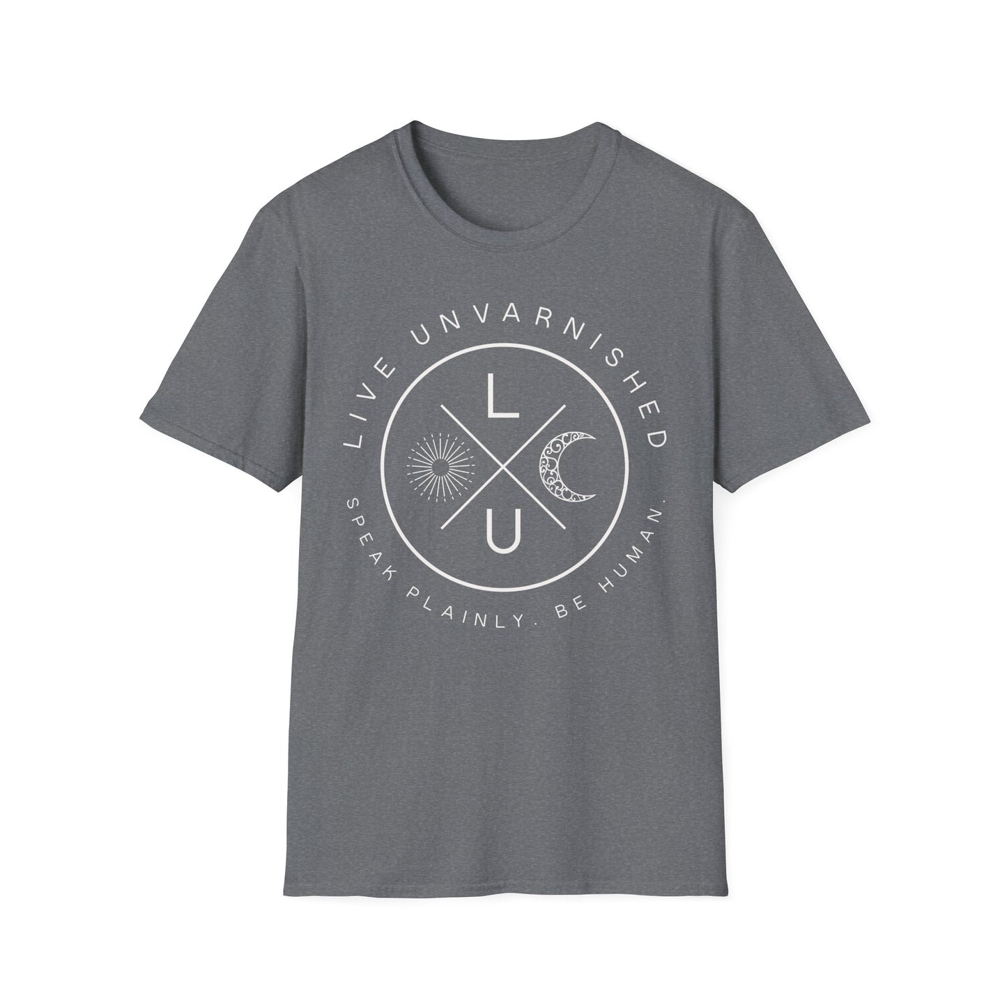 Live Unvarnished "Camp Style" Logo T-Shirt (White Logo)