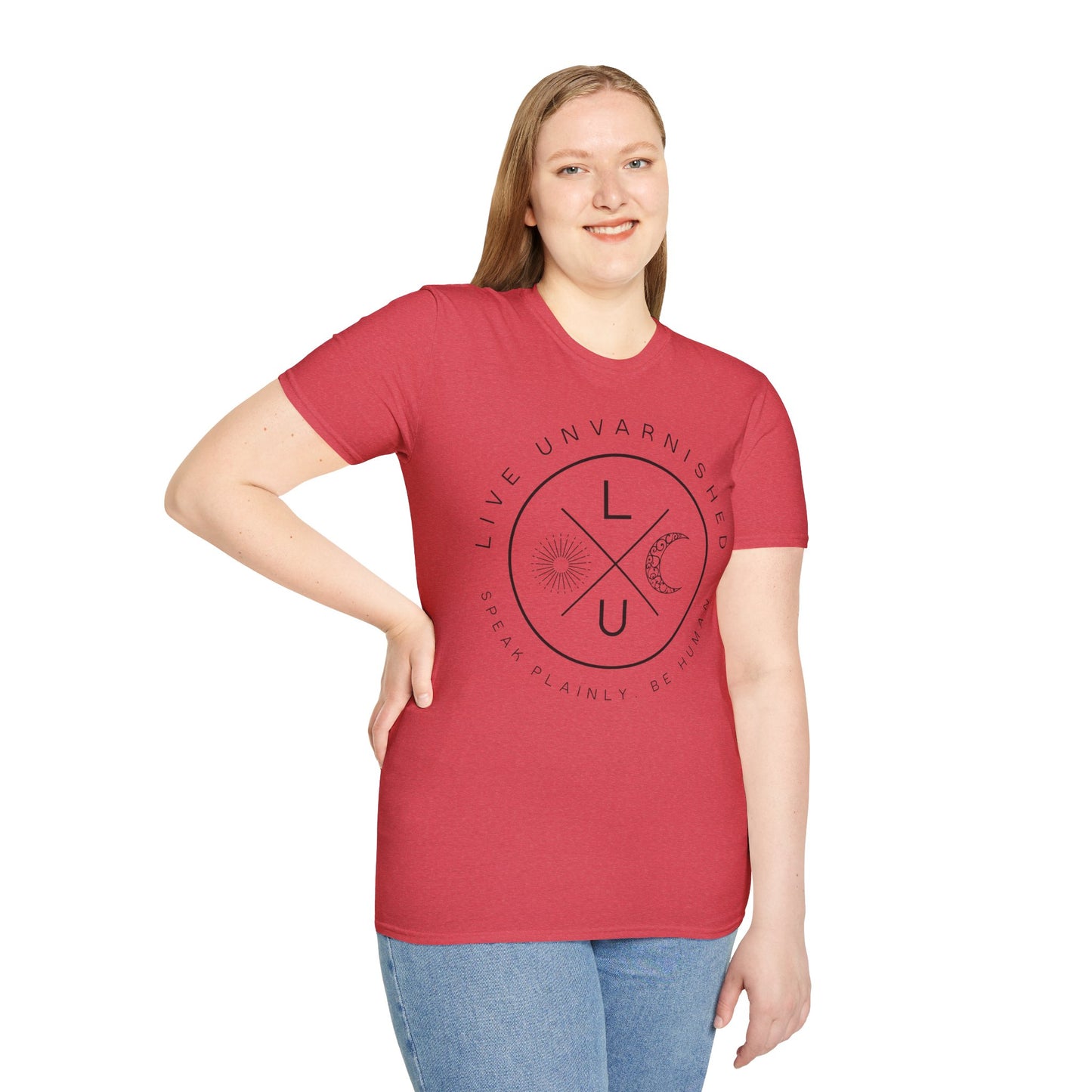 Live Unvarnished "Camp Style" Logo T-Shirt (Black Logo)