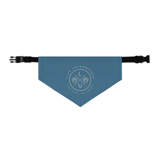 Live Unvarnished "Camp Style" Logo Pet Collar