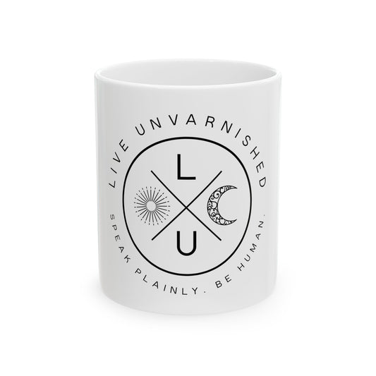 Live Unvarnished "Camp Style" Logo